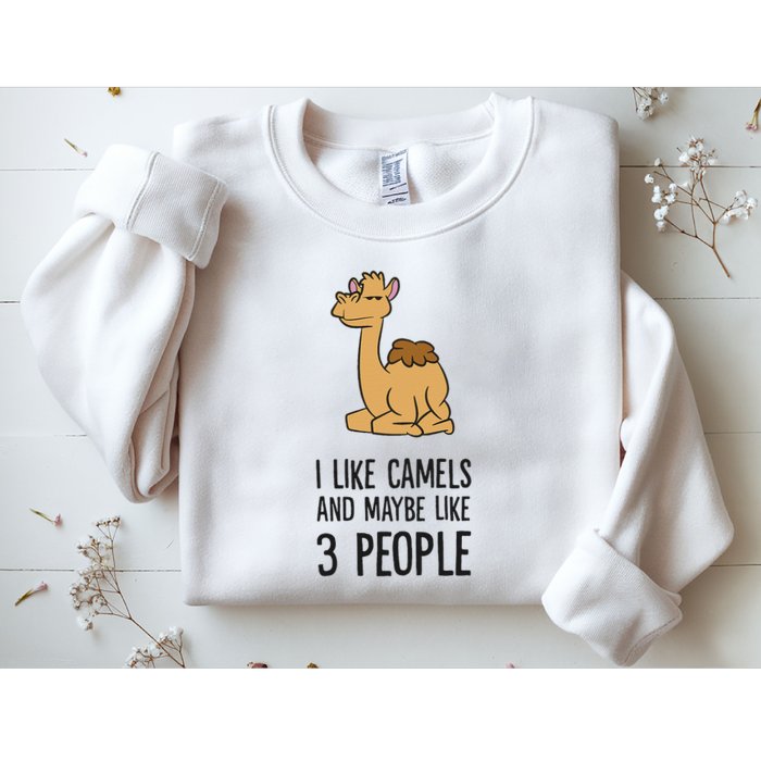 I Like Camels And Maybe Like 3 People Funny Camel Sweatshirt