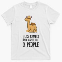 I Like Camels And Maybe Like 3 People Funny Camel T-Shirt