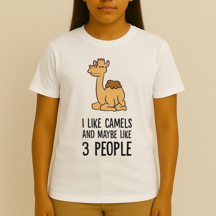I Like Camels And Maybe Like 3 People Funny Camel T-Shirt