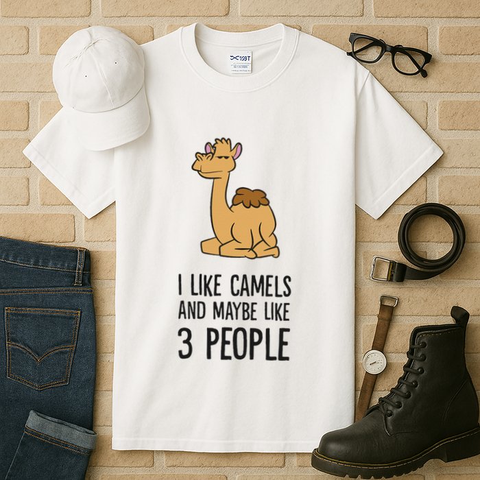 I Like Camels And Maybe Like 3 People Funny Camel Tall T-Shirt