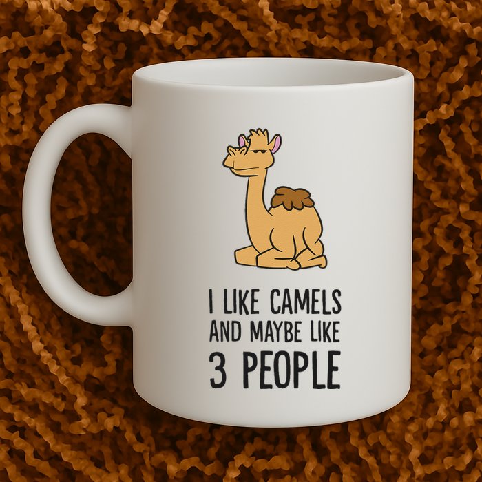 I Like Camels And Maybe Like 3 People Funny Camel Mug