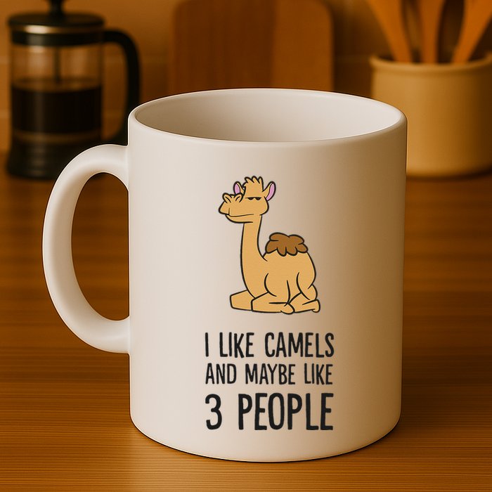 I Like Camels And Maybe Like 3 People Funny Camel Mug