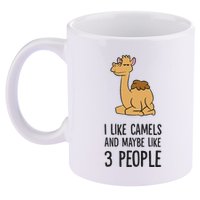 I Like Camels And Maybe Like 3 People Funny Camel 11oz C Handle Ceramic Mug