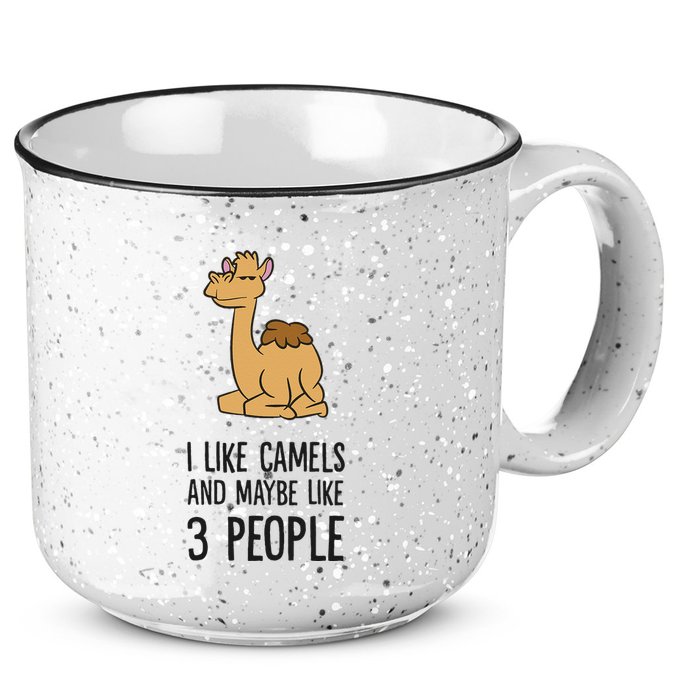 I Like Camels And Maybe Like 3 People Funny Camel 15oz Campfire Ceramic Mug