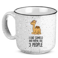 I Like Camels And Maybe Like 3 People Funny Camel 15oz Campfire Ceramic Mug