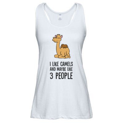 I Like Camels And Maybe Like 3 People Funny Camel Ladies Essential Flowy Tank