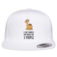 I Like Camels And Maybe Like 3 People Funny Camel Flatbill Hat