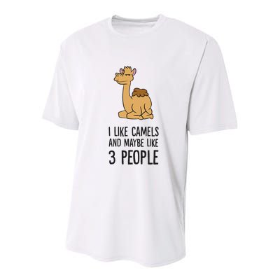 I Like Camels And Maybe Like 3 People Funny Camel Youth Performance Sprint T-Shirt
