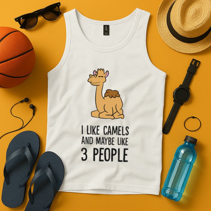 I Like Camels And Maybe Like 3 People Funny Camel Tank Top
