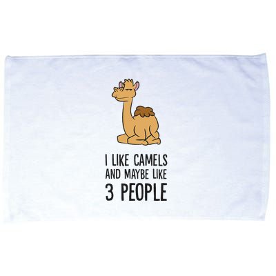 I Like Camels And Maybe Like 3 People Funny Camel Microfiber Hand Towel