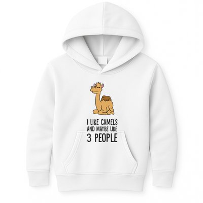 I Like Camels And Maybe Like 3 People Funny Camel Kids Hoodie
