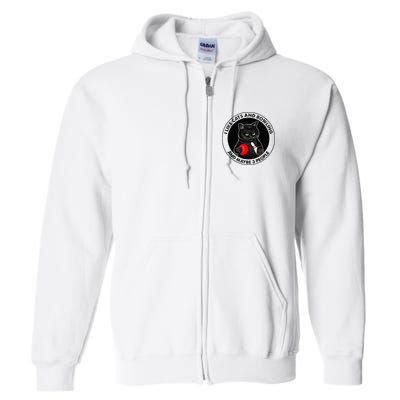 I Like Cats And Bowling And Maybe 3 People Funny Cat Lovers Full Zip Hoodie