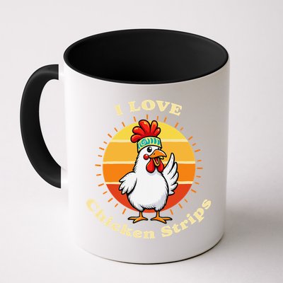 I Love Chicken Strips Funny Chicken Fast Food Lover Mug