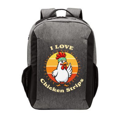 I Love Chicken Strips Funny Chicken Fast Food Lover Vector Backpack