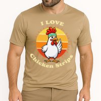 I Love Chicken Strips Funny Chicken Fast Food Lover Cooling Performance Crew T-Shirt