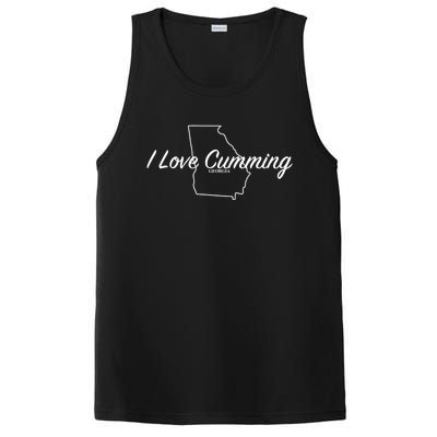 I Love Cumming Ga Gift PosiCharge Competitor Tank