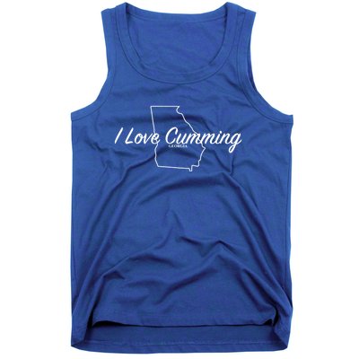 I Love Cumming Ga Gift Tank Top