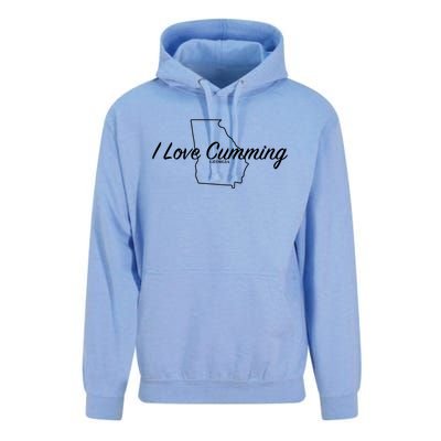 I Love Cumming Ga Gift Unisex Surf Hoodie