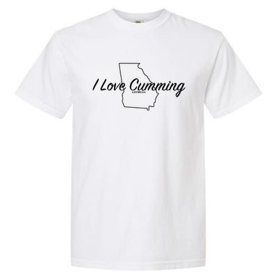 I Love Cumming Ga Gift Garment-Dyed Heavyweight T-Shirt