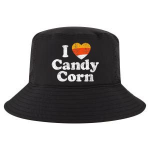 I Love Candy Corn Funny Halloween Retro 80s 70s Costume Cool Comfort Performance Bucket Hat