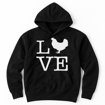I Love Chickens Funny Chicken Lover Gift Hoodie