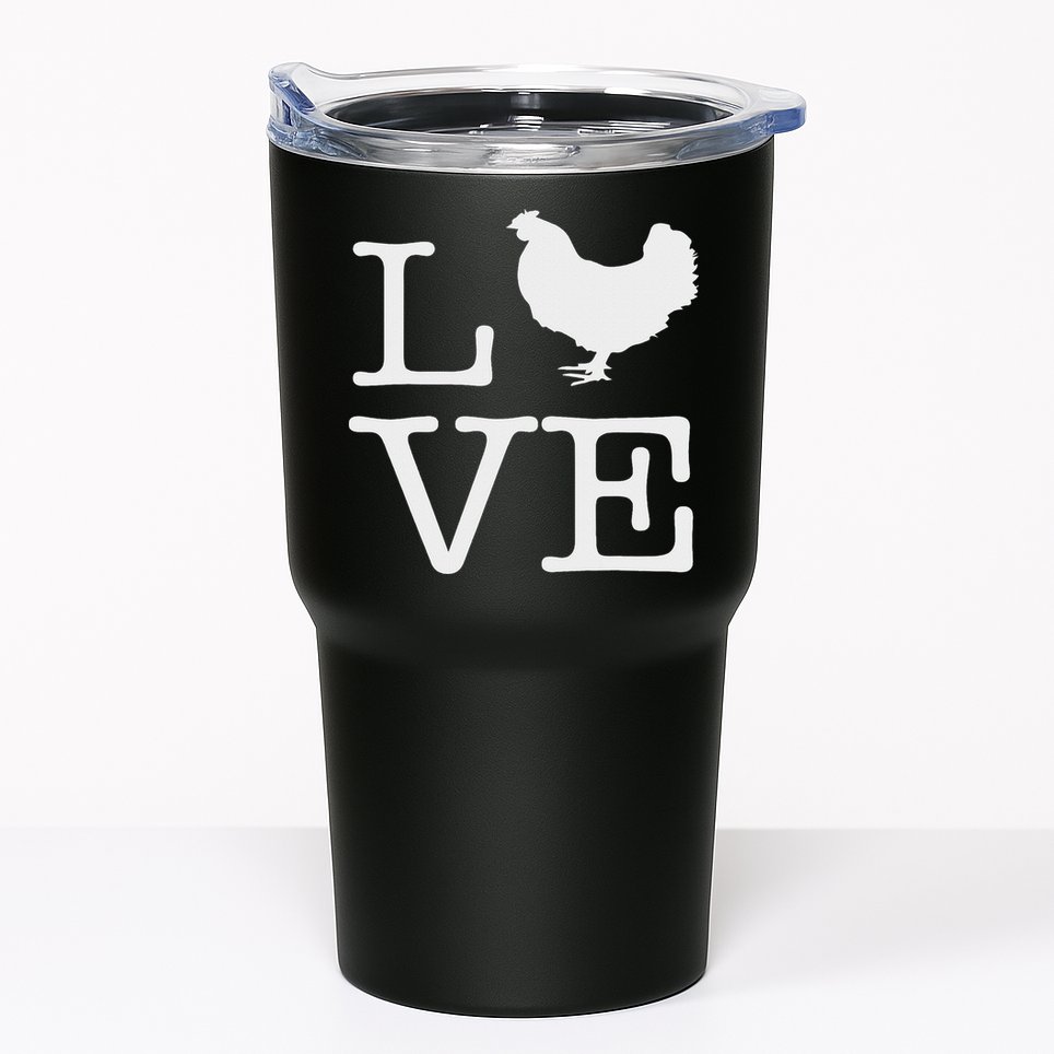 I Love Chickens Funny Chicken Lover Gift Tumbler
