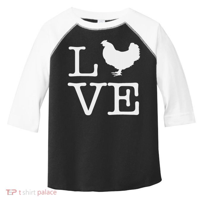 I Love Chickens Funny Chicken Lover Gift Toddler Fine Jersey T-Shirt