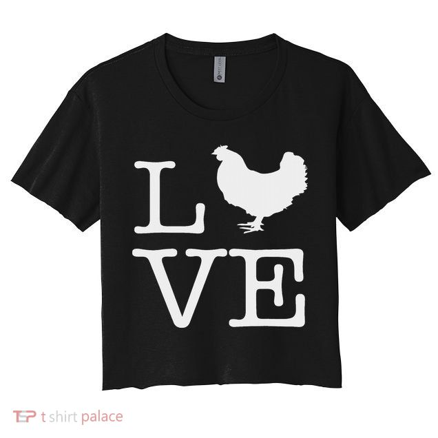I Love Chickens Funny Chicken Lover Gift Crop Top