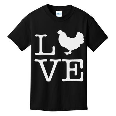 I Love Chickens Funny Chicken Lover Gift Kids T-Shirt