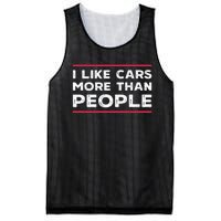 I Like Cars More Than People Mesh Reversible Basketball Jersey Tank