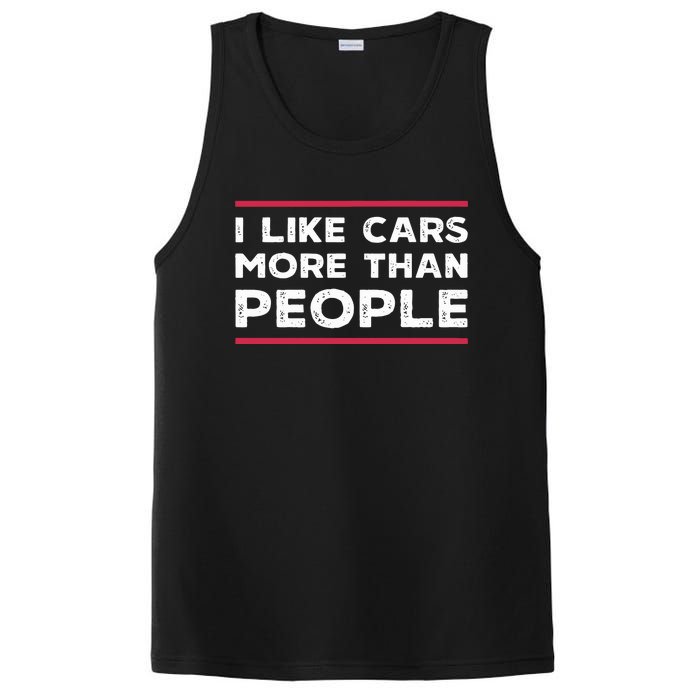 I Like Cars More Than People PosiCharge Competitor Tank