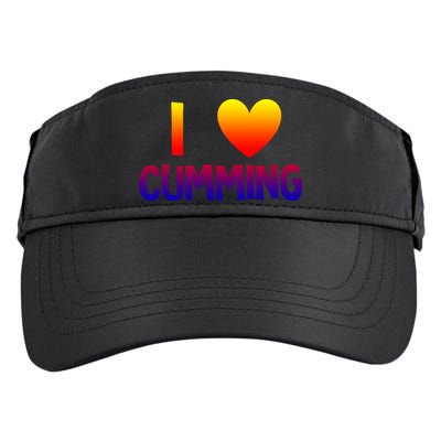 I Love Cumming Georgia Forsyth County Lover State Home Ga Gift Adult Drive Performance Visor