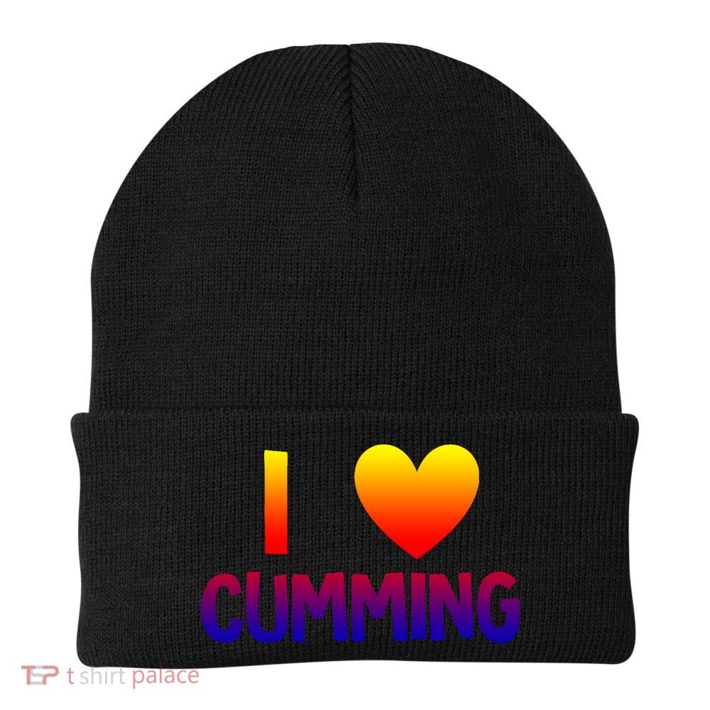 I Love Cumming Georgia Forsyth County Lover State Home Ga Gift Beanie