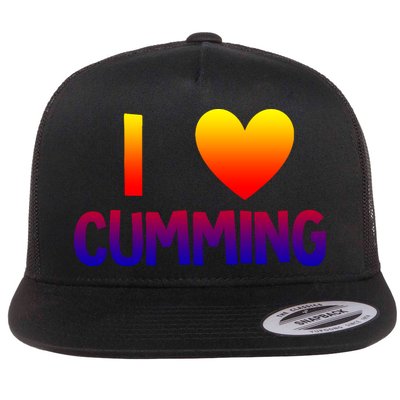I Love Cumming Georgia Forsyth County Lover State Home Ga Gift Flatbill Hat
