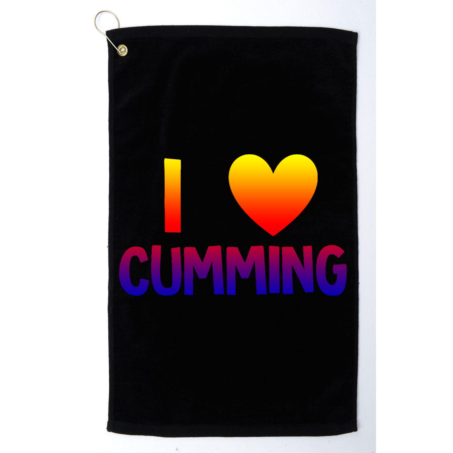 I Love Cumming Georgia Forsyth County Lover State Home Ga Gift Golf Towel