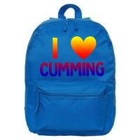 I Love Cumming Georgia Forsyth County Lover State Home Ga Gift 16 in Basic Backpack