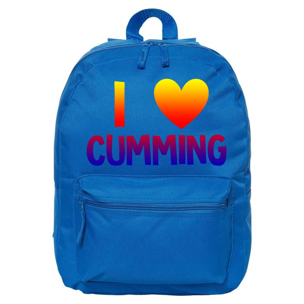 I Love Cumming Georgia Forsyth County Lover State Home Ga Gift 16 in Basic Backpack