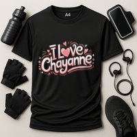 I Love Chayanne Couples First Name Cooling Performance Crew T-Shirt
