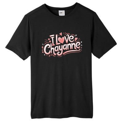 I Love Chayanne Couples First Name Tall Fusion ChromaSoft Performance T-Shirt