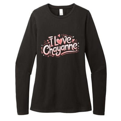 I Love Chayanne Couples First Name Womens CVC Long Sleeve Shirt