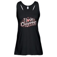 I Love Chayanne Couples First Name Ladies Essential Flowy Tank