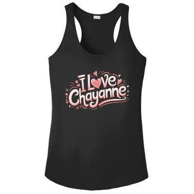 I Love Chayanne Couples First Name Ladies PosiCharge Competitor Racerback Tank