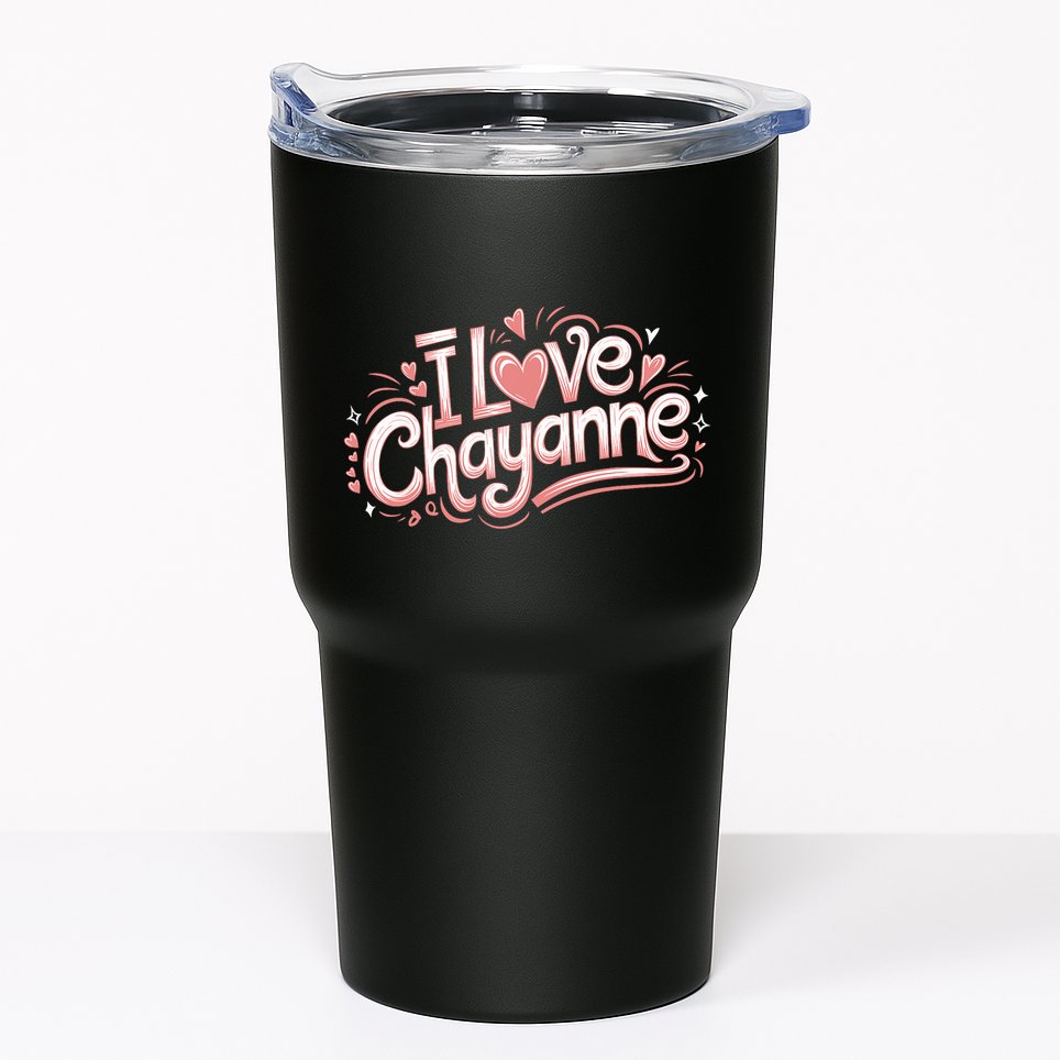 I Love Chayanne Couples First Name Tumbler