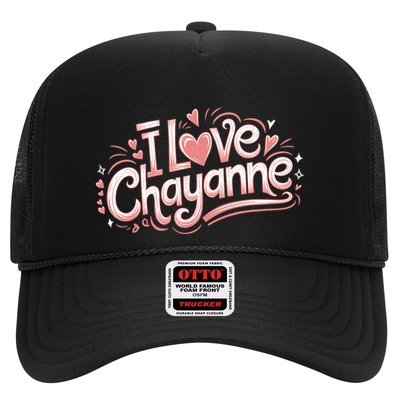 I Love Chayanne Couples First Name Trucker Hat