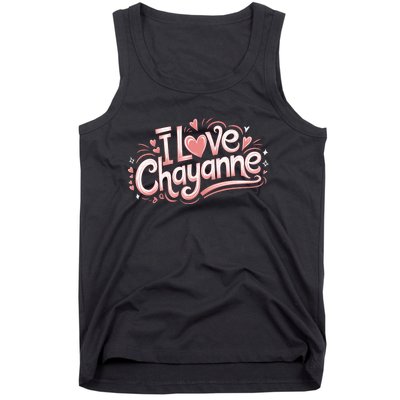 I Love Chayanne Couples First Name Tank Top