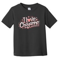 I Love Chayanne Couples First Name Toddler T-Shirt