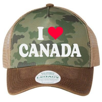 I Love Canada Day Heart Canadian Legacy Tie Dye Trucker Hat