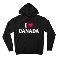 I Love Canada Day Heart Canadian Hoodie