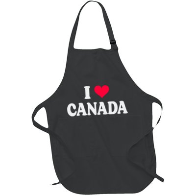 I Love Canada Day Heart Canadian Apron