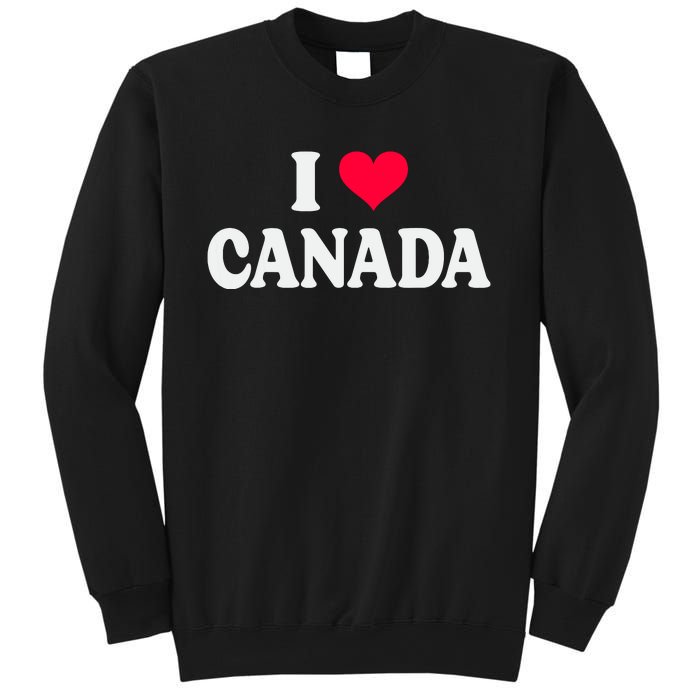 I Love Canada Day Heart Canadian Sweatshirt